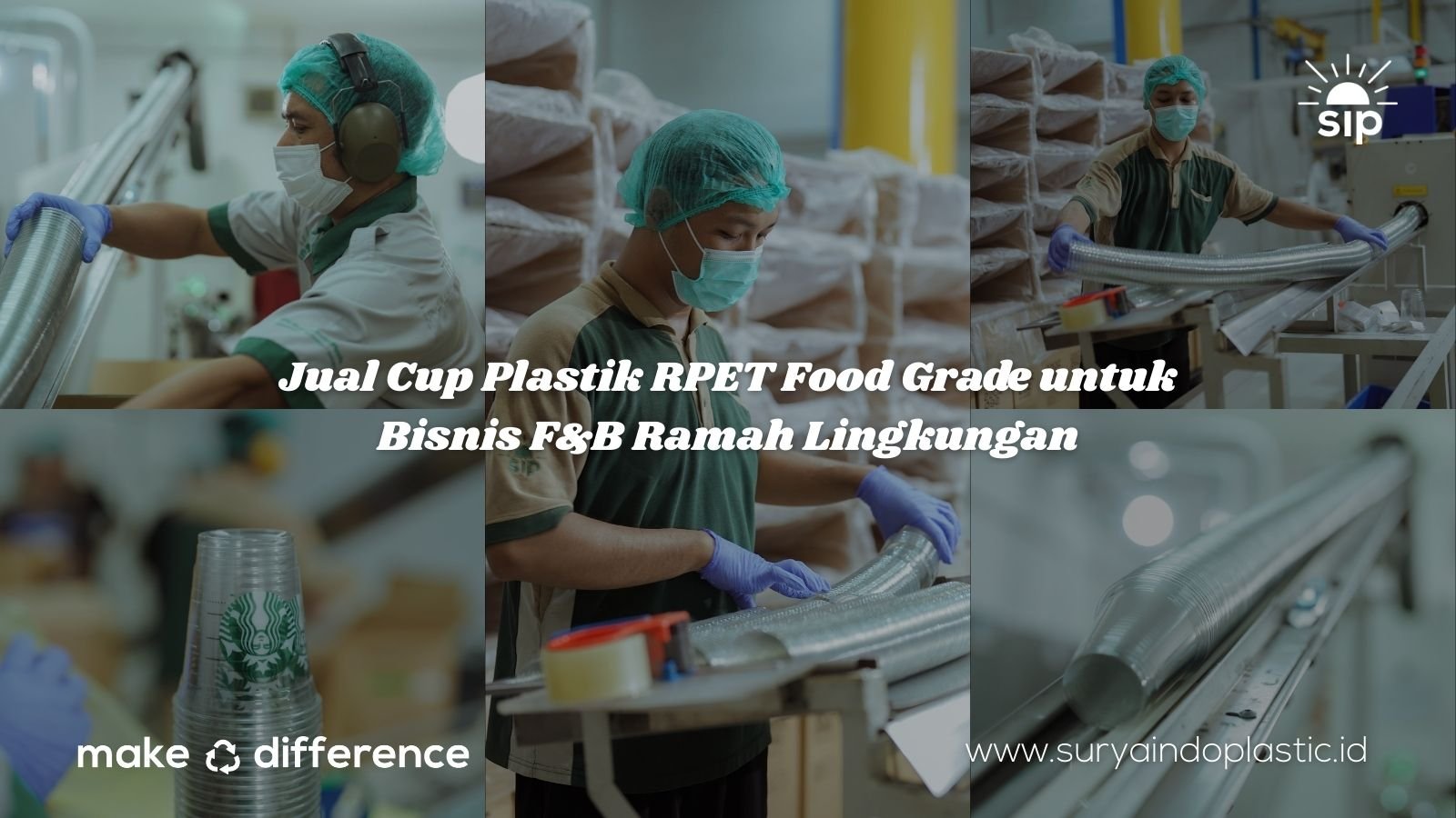 Jual Cup Plastik RPET Food Grade untuk Bisnis F&B Ramah Lingkungan