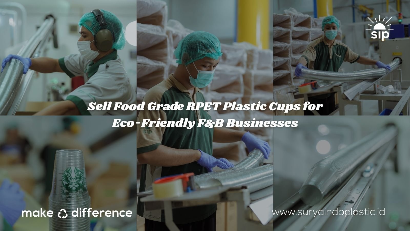 Sell Food Grade RPET Plastic Cups for Eco-Friendly F&B Businesses