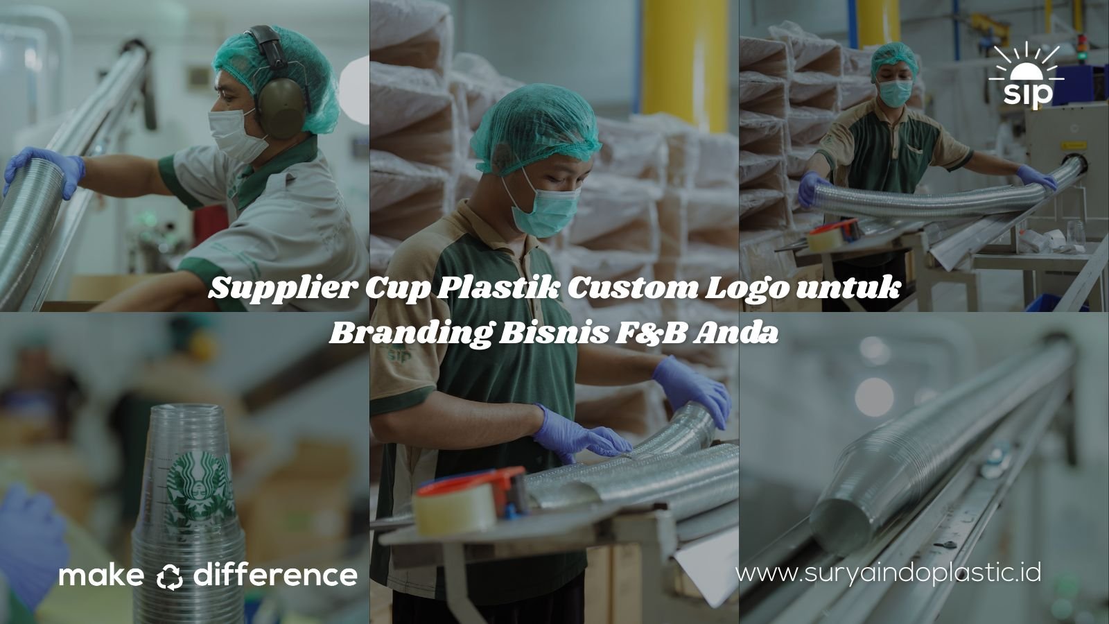 Supplier Cup Plastik Custom Logo untuk Branding Bisnis F&B Anda