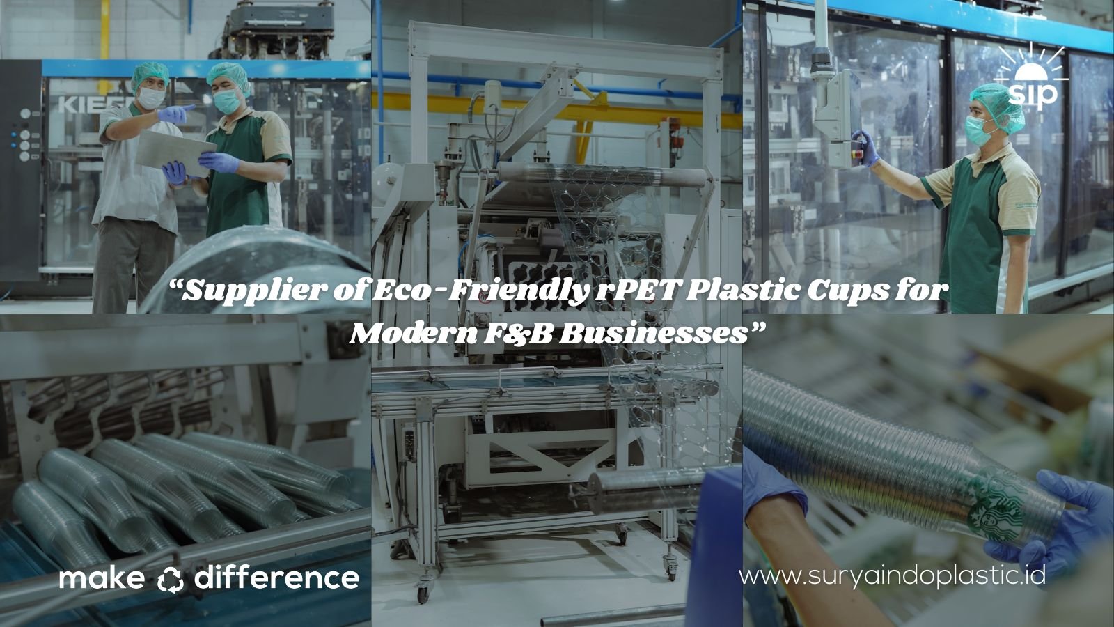 Supplier of Eco-Friendly rPET Plastic Cups for Modern F&B Businesses